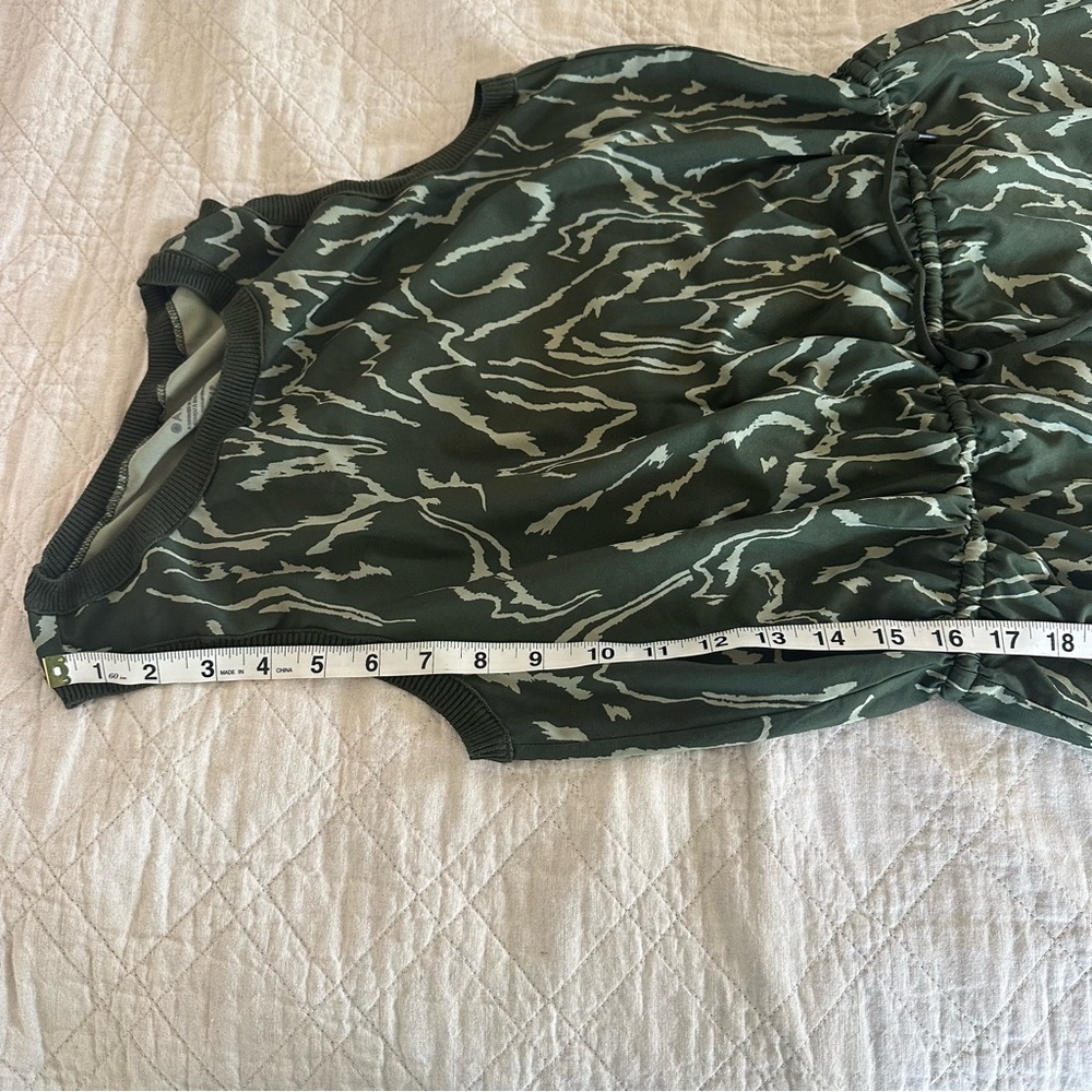 Athleta Rincon Printed Dress,Voyage Voyage Eucalyptus Olive XS - Picture 7 of 9